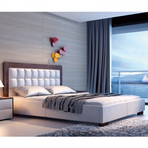Łóżko AZURRO NEW DESIGN tapicerowane : Rozmiar - 160x200, Tkanina - Grupa II, Pojemnik - Bez pojemnika
