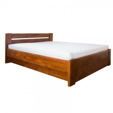 Łóżko LULEA PLUS EKODOM drewniane : Rozmiar - 180x200, Kolor wybarwienia - Olcha biała
