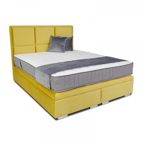 Łóżko ROCCO BED DESIGN kontynentalne : Rozmiar - 120x200, Tkanina - Grupa II, Pojemnik - Bez pojemnika