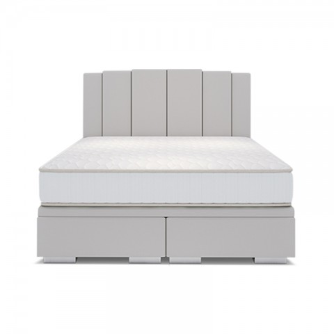 Łóżko ENZO BED DESIGN kontynentalne : Rozmiar - 200x200, Pojemnik - Z pojemnikiem, Tkanina - Grupa IV
