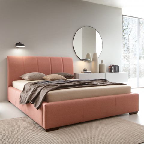 Łóżko CLIFF COMFORTEO tapicerowane : Rozmiar - 160x200, Pojemnik - Bez pojemnika, Tkanina - Grupa III, Wysokość wezgłowia - 120 cm
