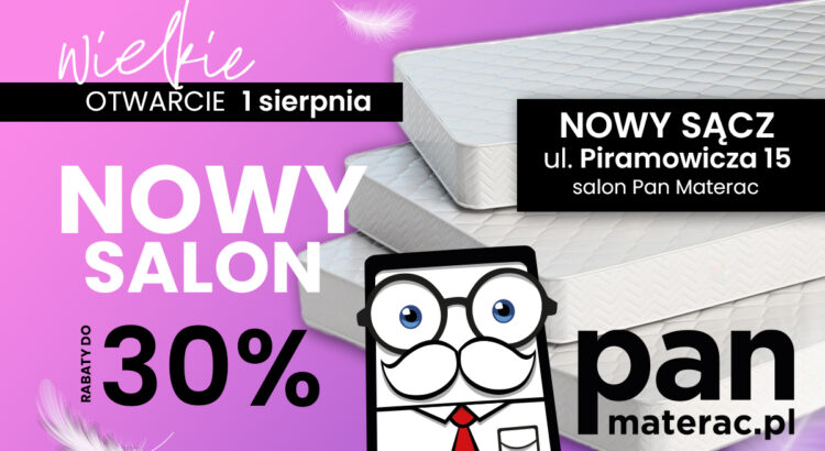 Otwarcie salonu Pan Materac w Nowym Sączu