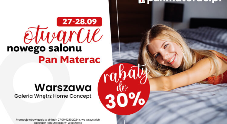 Otwarcie salonu Pan Materac w Galerii Wnętrz Home Concept w Warszawie