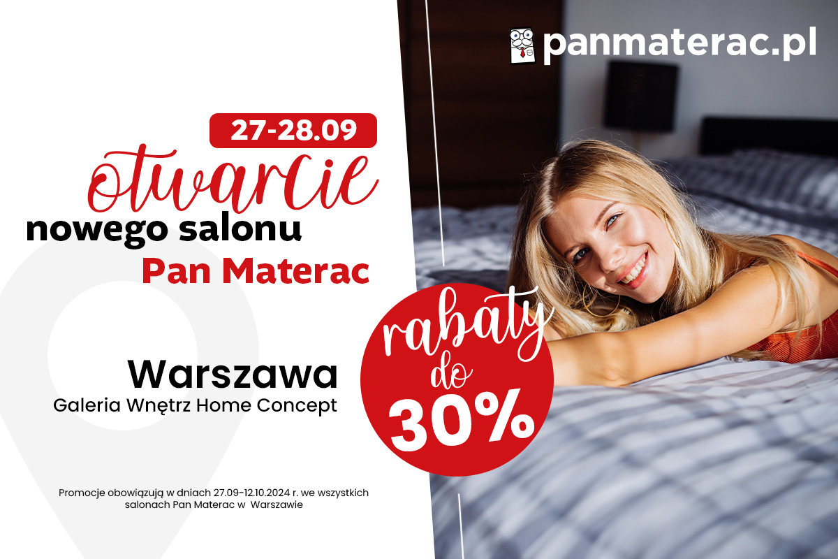 otwarcie salonu Pan Materac w Warszawie w Galerii Wnętrz Home Concept