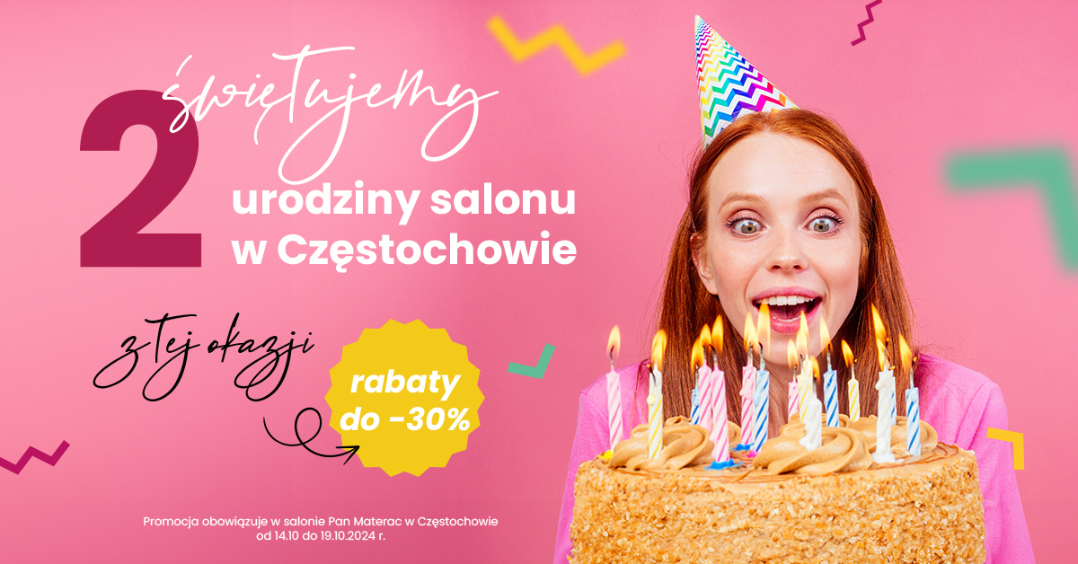 urodziny salonu Pan Materac w Częstochowie